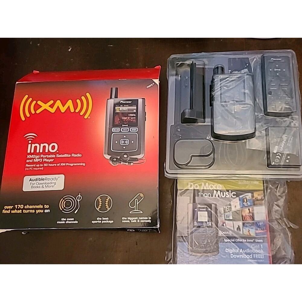 NEW vintage 2006 Pioneer GEX-INN02BK portable XM satellite radio/MP3/WMA player